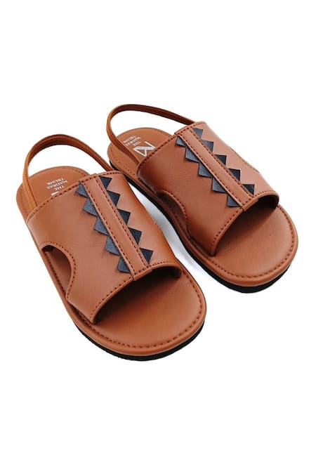 The Madras Trunk Brown Trex Prism Strap Sling Back Sandals Online at Aza Fashions The Madras Trunk_Brown Trex Prism Strap Sling Back Sandals _Online_at_Aza_Fashions