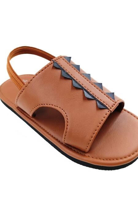 Shop The Madras Trunk Brown Trex Prism Strap Sling Back Sandals Online at Aza Fashions Shop_The Madras Trunk_Brown Trex Prism Strap Sling Back Sandals _Online_at_Aza_Fashions