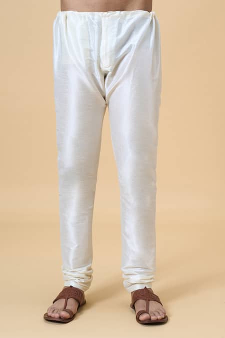 Buy_Arihant Rai Sinha_Green Jacquard, Silk Embroidery Flora Swerve Motif Woven Kurta 