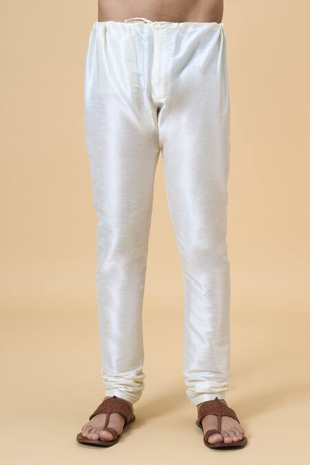 Arihant Rai Sinha Blue Jacquard, Silk Embroidery Flower Vine Pattern Kurta at Aza Fashions Arihant Rai Sinha_Blue Jacquard, Silk Embroidery Flower Vine Pattern Kurta _at_Aza_Fashions