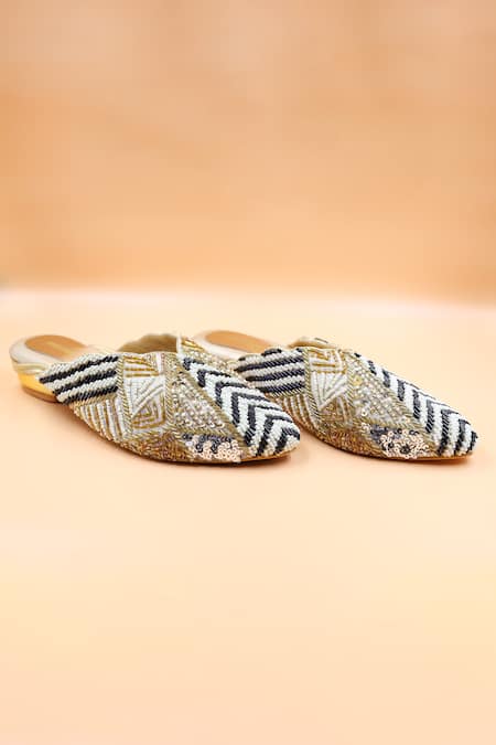 Foot Fuel Aubrey Embellished Mules