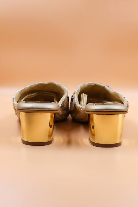 Buy Foot Fuel Multi Color Beads Amelia Wave Embellished Mules Online at Aza Fashions Buy_Foot Fuel_Multi Color Beads Amelia Wave Embellished Mules _Online_at_Aza_Fashions