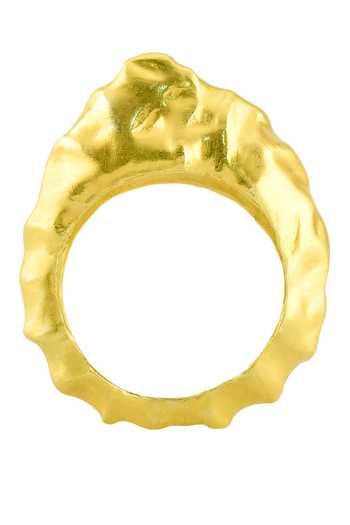 Buy Arvino Gold Plated Recycled Bronze Textured Foil Ring Online at Aza Fashions Buy_Arvino_Gold Plated Recycled Bronze Textured Foil Ring _Online_at_Aza_Fashions
