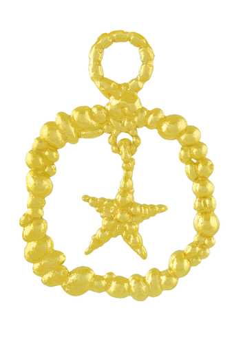Arvino Granulated Star Charm 