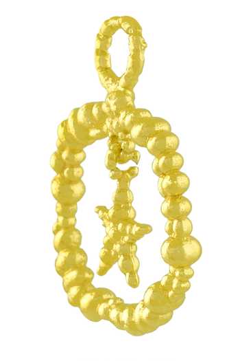 Arvino Granulated Star Charm 