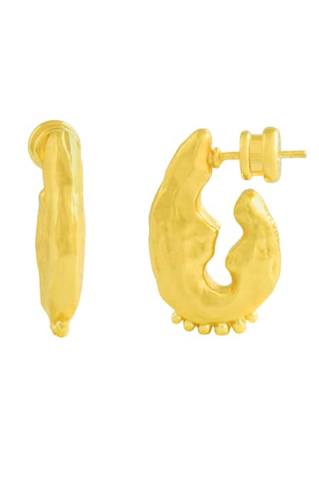 Arvino Textured Hanging Rawa Earrings 