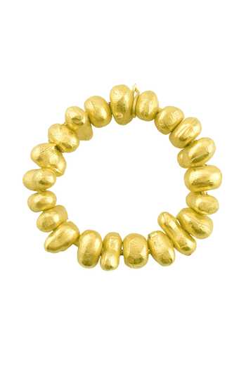 Buy_Arvino_Gold Plated Molten Beaded Ring _Online_at_Aza_Fashions