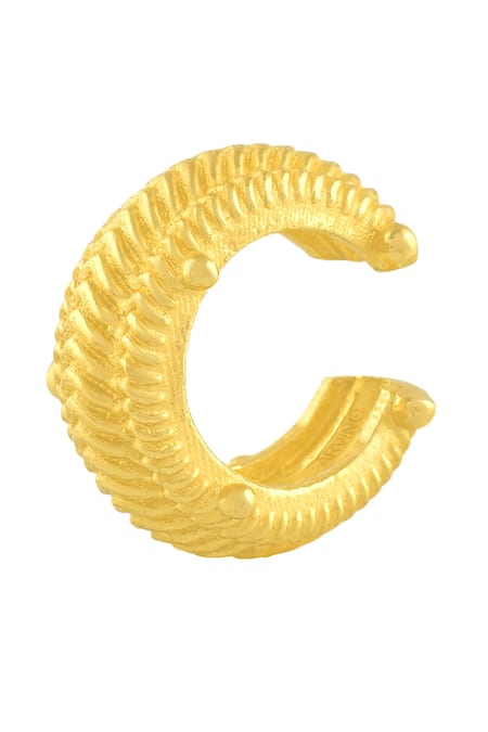 Arvino Dotted Carved Ear Cuff - Single Pc