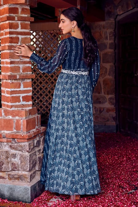 Ritika Verma Adiva Play Print Draped Anarkali 