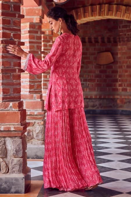 Ritika Verma Aalia Embroidered Kurta Gharara Set 