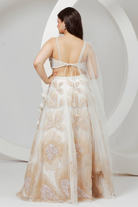 Ellemora Fashions Embroidered Blouse Lehenga Set 