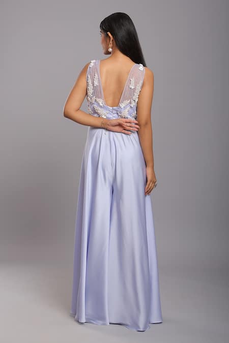 Ellemora Fashions Pearl Embroidered Jumpsuit 