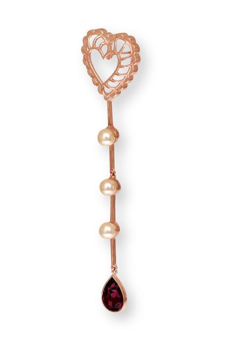 Esme By Aashna Dalmia Purple Crystals, Smocking Sweet Serenade Swarovski Embellished Cutwork Earrings Online at Aza Fashions Esme By Aashna Dalmia_Purple Crystals, Smocking Sweet Serenade Swarovski Embellished Cutwork Earrings _Online_at_Aza_Fashions