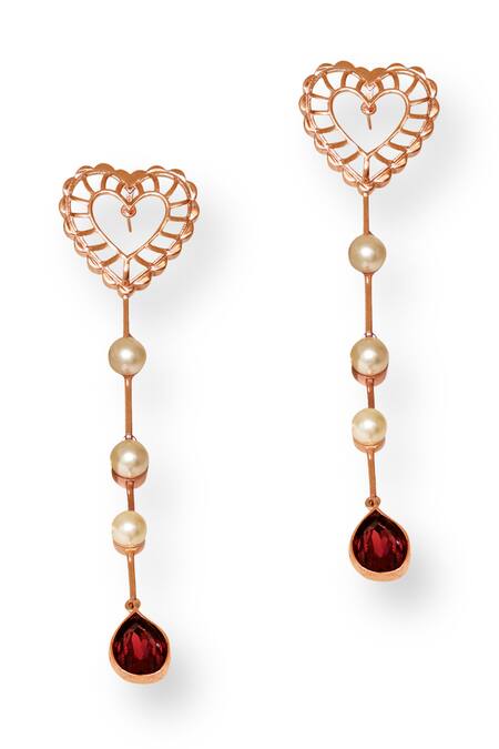 Buy Esme By Aashna Dalmia Purple Crystals, Smocking Sweet Serenade Swarovski Embellished Cutwork Earrings Online at Aza Fashions Buy_Esme By Aashna Dalmia_Purple Crystals, Smocking Sweet Serenade Swarovski Embellished Cutwork Earrings _Online_at_Aza_Fashions