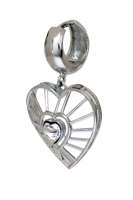 Buy Esme By Aashna Dalmia Silver Plated Stones Darling Dream Swarovski Embellished Cutwork Earrings Online at Aza Fashions Buy_Esme By Aashna Dalmia_Silver Plated Stones Darling Dream Swarovski Embellished Cutwork Earrings _Online_at_Aza_Fashions