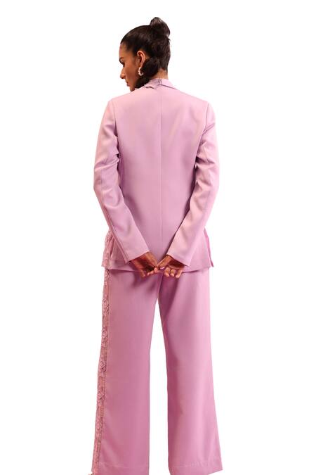 Orthodox Purple Banana Crepe Embroidered Aari Lapel Collar Canopy Trace Neck Blazer at Aza Fashions Orthodox_Purple Banana Crepe Embroidered Aari Lapel Collar Canopy Trace Neck Blazer _at_Aza_Fashions