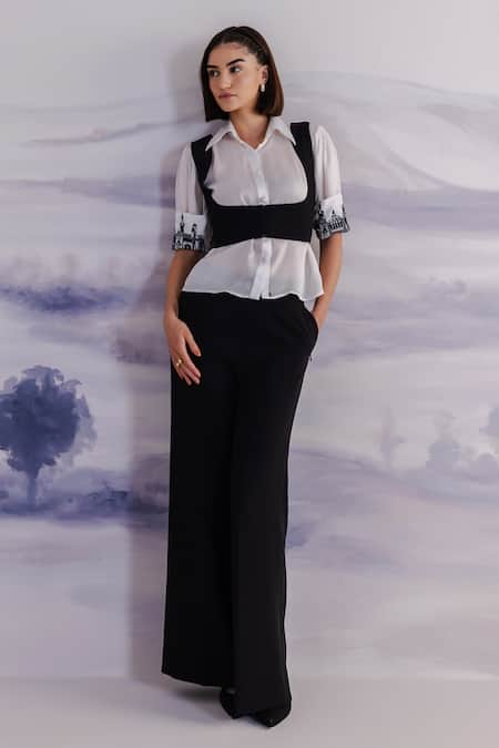 Orthodox Embroidered Cuff Sleeve Shirt 