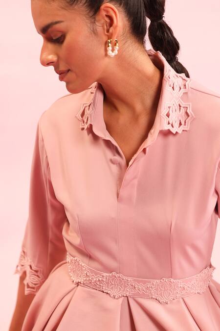 Buy Orthodox Pink Aari And Zardosi Embroidered Belt Online at Aza Fashions Buy_Orthodox_Pink Aari And Zardosi Embroidered Belt _Online_at_Aza_Fashions