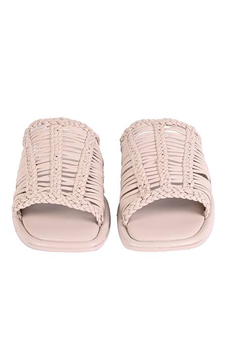 Shop Jvam Ivory Polly Square Toe Mules at Aza Fashions Shop_Jvam_Ivory Polly Square Toe Mules_at_Aza_Fashions