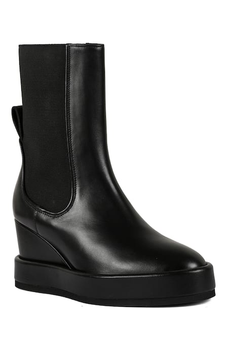 JVAM Robin Plain Wedge Boots 