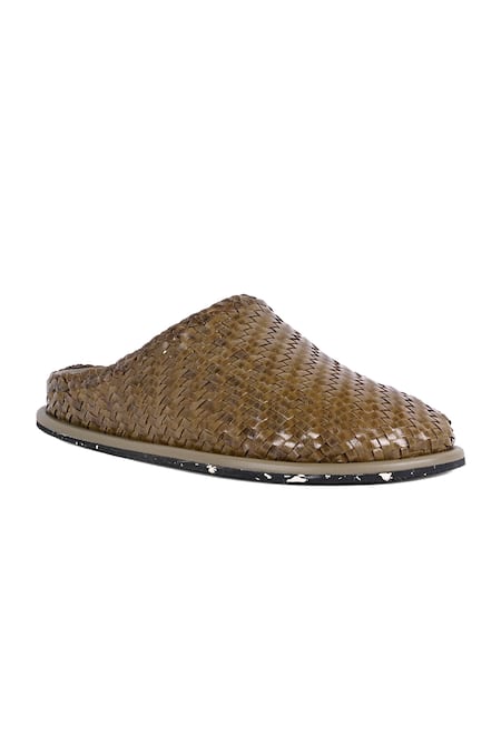 JVAM Tyler Interwoven Strap Mules 