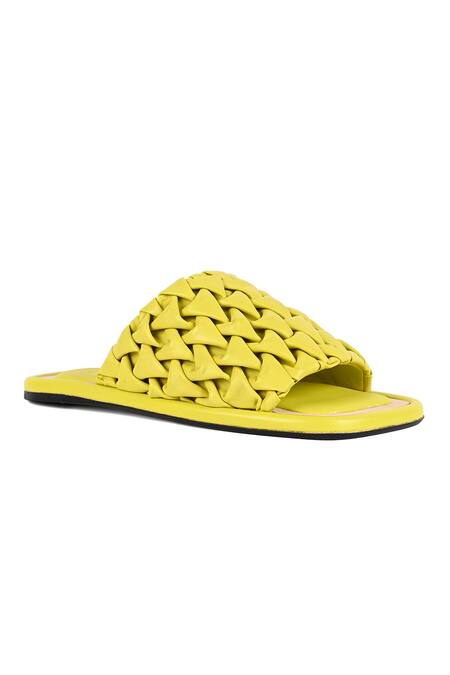 Jvam_Green Smocking Wolf Smocked Sandals_Online_at_Aza_Fashions