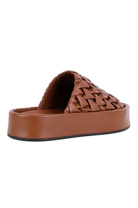 Buy Jvam Brown Athena Plain Wedges Online at Aza Fashions Buy_Jvam_Brown Athena Plain Wedges_Online_at_Aza_Fashions