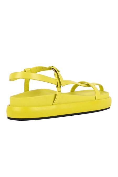 Buy_Jvam_Green Calla Solid Wedges_Online_at_Aza_Fashions