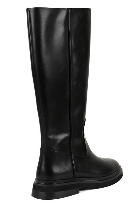 Buy_Jvam_Black Everlee Solid Long Boots_Online_at_Aza_Fashions