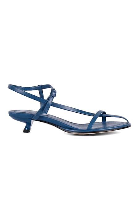 Jvam Blue Goa Solid Kitten Heels Online at Aza Fashions Jvam_Blue Goa Solid Kitten Heels_Online_at_Aza_Fashions