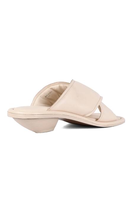 Buy_Jvam_Ivory Logan Solid Heels_Online_at_Aza_Fashions