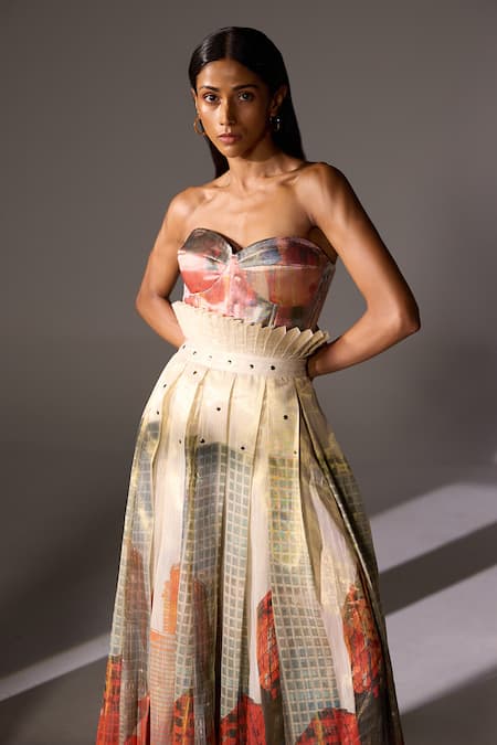 Jyoti Sachdev Iyer New York Printed Long Skirt 