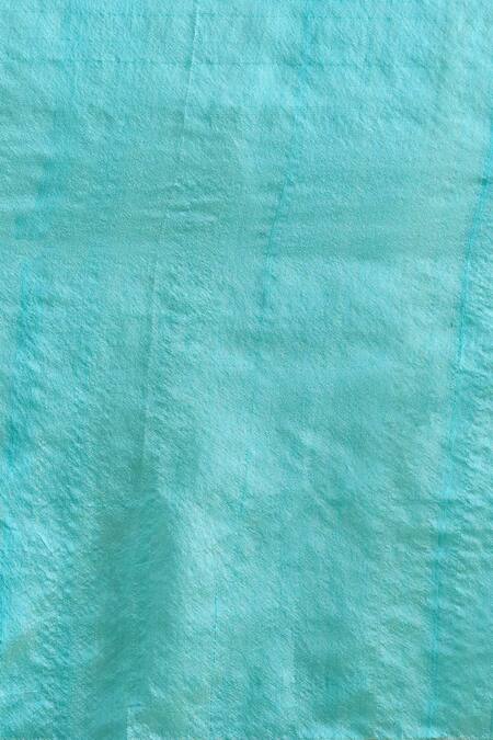 Buy_Mint N Oranges_Yellow Chanderi Woven Saree With Unstitched Blouse Piece 