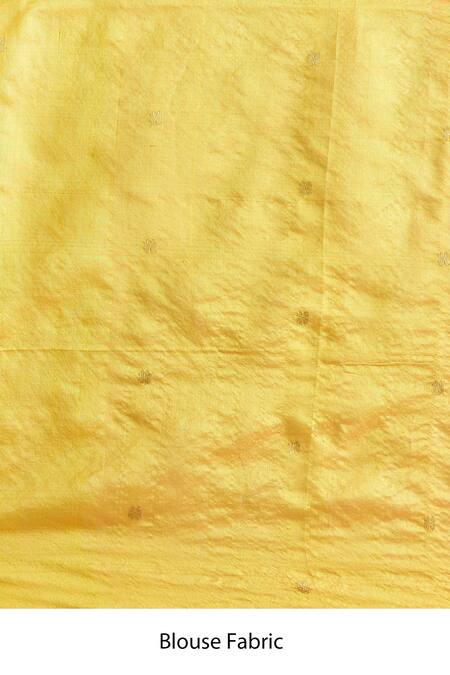 Buy_Mint N Oranges_Red Chanderi, Silk Handwoven Saree With Unstitched Blouse Fabric 