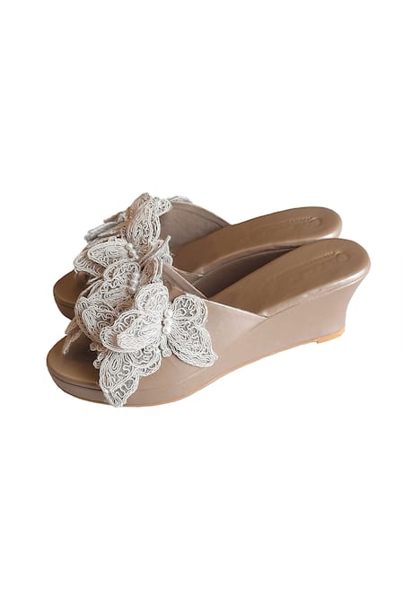 Cinderella by Heena Yusuf Titli Embellished Wedges 