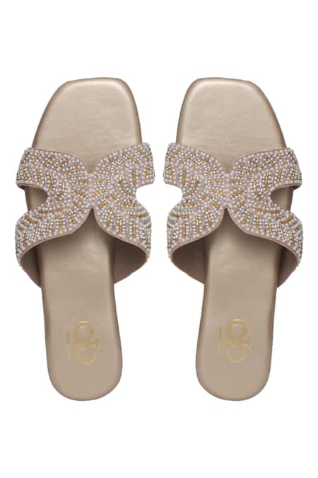 Kkarma Accessories Latika Bead Crystal Embellished Flats 
