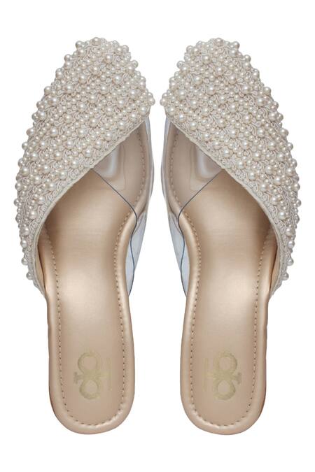 Kkarma Accessories Navya Embellished Close Toe Mules 