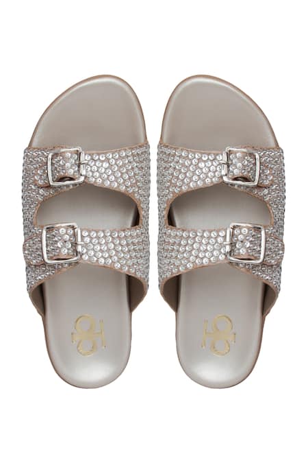 Kkarma Accessories Saisha Crystal Embellished Flats 