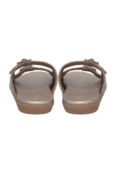 Buy_Kkarma Accessories_Silver Saisha Crystal Embellished Flats _Online_at_Aza_Fashions
