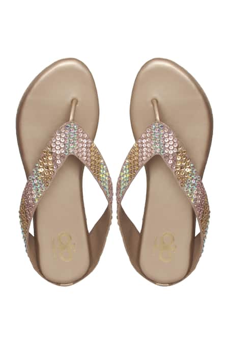 Kkarma Accessories Crystal Embellished Platform Wedges 