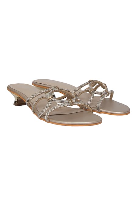 Kkarma Vamika Stone Embellished Sandals 