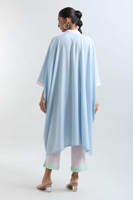 Mayank Anand Shraddha Nigam Plain Asymmetric Kaftan Shirt 