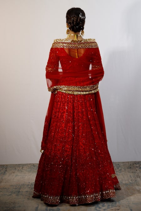 Studio Twelve 11 Floral Embroidered Bridal Lehanga Set 