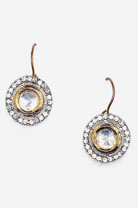 Dugran By Dugristyle_Green Pearls, Diamonds, Stones Amyra Kundan And Pendant Necklace Set _at_Aza_Fashions