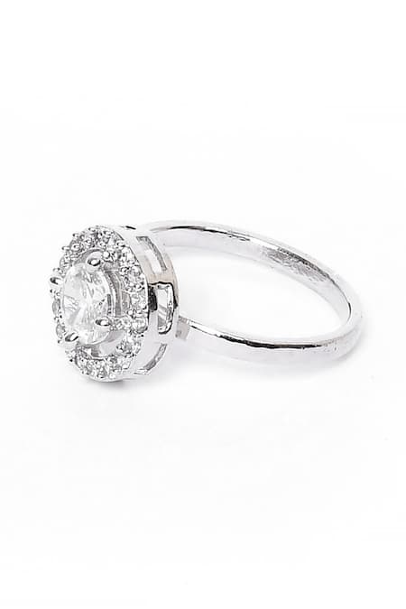 Buy_Our Purple Studio_White Beads, Stones, Crystals Round Studded Necklace Set _Online_at_Aza_Fashions