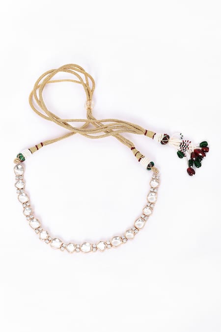 Our Purple Studio Stone Embellished Necklace Set 