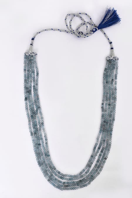 Our Purple Studio Onyx Bead Multi Strand Necklace 