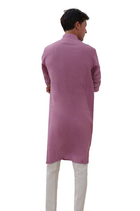 Buy Amrit Dawani Purple , Satin Beads Bird Placement Embroidered Kurta Set Buy_Amrit Dawani_Purple , Satin Beads Bird Placement Embroidered Kurta Set