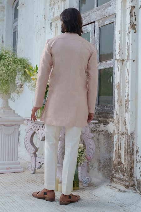 Amrit Dawani Chanderi Textured Pattern Kurta Set 