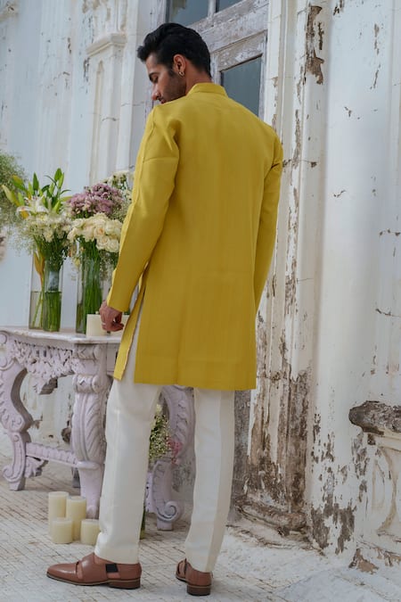 Amrit Dawani Zardozi Placement Embroidered Kurta Set 